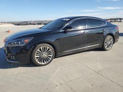 Salvage cars for sale at Grand Prairie, TX auction: 2017 KIA Cadenza Premium