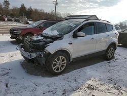 Salvage cars for sale at York Haven, PA auction: 2018 Ford Escape SE