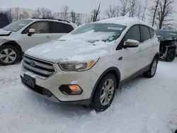 Salvage cars for sale at Central Square, NY auction: 2017 Ford Escape SE