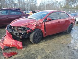 Toyota salvage cars for sale: 2017 Toyota Corolla L