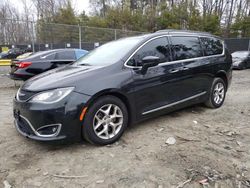 Salvage cars for sale at Waldorf, MD auction: 2017 Chrysler Pacifica Touring L