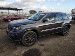 Carros salvage sin ofertas aún a la venta en subasta: 2021 Jeep Grand Cherokee Limited