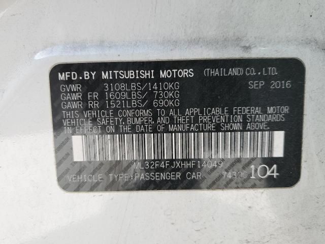 2017 Mitsubishi Mirage G4 SE