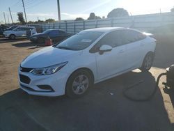 Chevrolet Cruze ls salvage cars for sale: 2018 Chevrolet Cruze LS