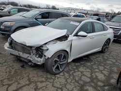 Salvage cars for sale at New Britain, CT auction: 2018 Honda Accord Sport