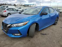 Salvage cars for sale at Pennsburg, PA auction: 2021 Nissan Sentra SR