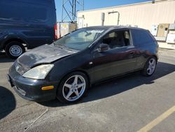 Salvage cars for sale at Hayward, CA auction: 2003 Honda Civic SI