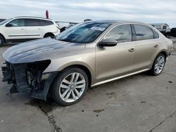 Salvage cars for sale at Grand Prairie, TX auction: 2016 Volkswagen Passat SEL