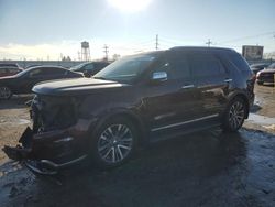 Salvage cars for sale at Chicago Heights, IL auction: 2018 Ford Explorer Platinum