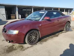 Salvage cars for sale at Fresno, CA auction: 2005 Audi A4 1.8 Cabriolet