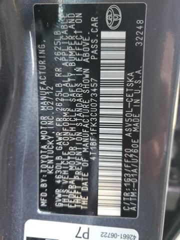 2012 Toyota Camry Base