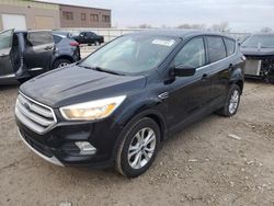 Salvage cars for sale from Copart Kansas City, KS: 2017 Ford Escape SE