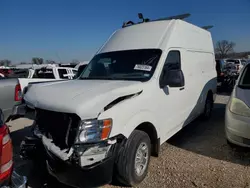 Salvage trucks for sale at Wilmer, TX auction: 2021 Nissan NV 2500 S