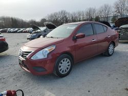 Salvage cars for sale at North Billerica, MA auction: 2016 Nissan Versa S