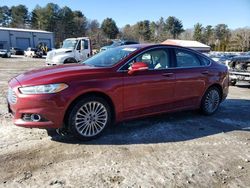 Salvage cars for sale at Mendon, MA auction: 2016 Ford Fusion Titanium