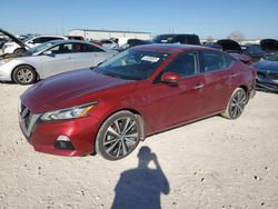 Salvage cars for sale at Haslet, TX auction: 2021 Nissan Altima Platinum