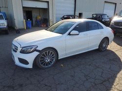 Salvage cars for sale at Woodburn, OR auction: 2015 Mercedes-Benz C 400 4matic