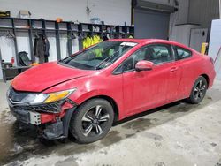 Salvage cars for sale at Candia, NH auction: 2015 Honda Civic EX