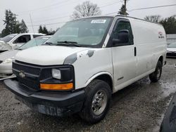 Chevrolet salvage cars for sale: 2005 Chevrolet Express G2500