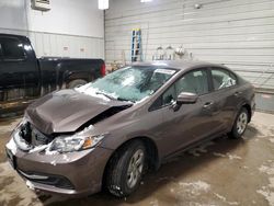 Honda Civic lx salvage cars for sale: 2015 Honda Civic LX