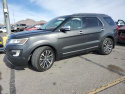 Vehiculos salvage en venta de Copart North Las Vegas, NV: 2017 Ford Explorer Platinum