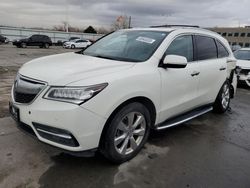 Acura salvage cars for sale: 2016 Acura MDX Advance