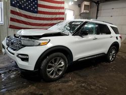 Salvage cars for sale at Lyman, ME auction: 2023 Ford Explorer Limited