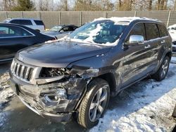 Salvage cars for sale at Waldorf, MD auction: 2015 Jeep Grand Cherokee Overland