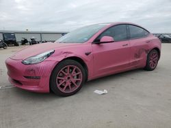 Salvage cars for sale at Wilmer, TX auction: 2020 Tesla Model 3