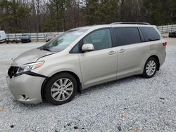 Salvage cars for sale from Copart Gainesville, GA: 2015 Toyota Sienna XLE