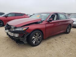 Salvage cars for sale at San Antonio, TX auction: 2019 Honda Accord LX