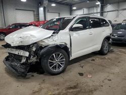 Salvage cars for sale at Ham Lake, MN auction: 2018 Toyota Highlander SE