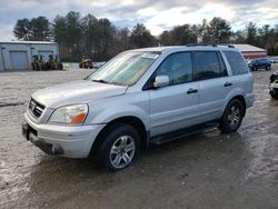 Salvage cars for sale at Mendon, MA auction: 2003 Honda Pilot EXL