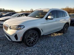 BMW salvage cars for sale: 2022 BMW X3 SDRIVE30I