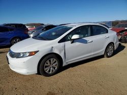 Salvage cars for sale at American Canyon, CA auction: 2012 Honda Civic LX