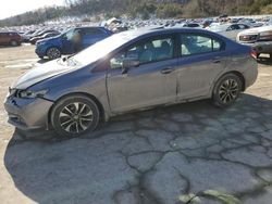 Salvage cars for sale at Hurricane, WV auction: 2015 Honda Civic EX