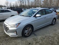 Salvage cars for sale at Waldorf, MD auction: 2019 Hyundai Elantra SEL