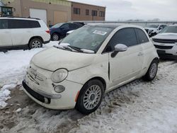 Salvage cars for sale at Kansas City, KS auction: 2012 Fiat 500 Lounge