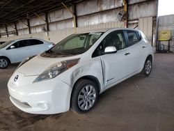 Nissan salvage cars for sale: 2015 Nissan Leaf S