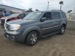 Salvage cars for sale from Copart San Diego, CA: 2015 Honda Pilot Touring