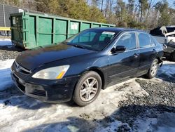 Honda salvage cars for sale: 2007 Honda Accord EX