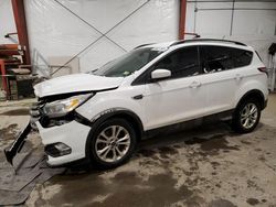 Salvage cars for sale at Center Rutland, VT auction: 2018 Ford Escape SEL