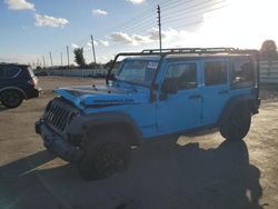 Salvage cars for sale at Miami, FL auction: 2017 Jeep Wrangler Unlimited Sport