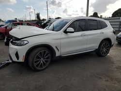 Carros salvage para piezas a la venta en subasta: 2022 BMW X3 SDRIVE30I