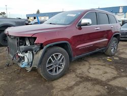 Salvage cars for sale at Woodhaven, MI auction: 2021 Jeep Grand Cherokee Limited