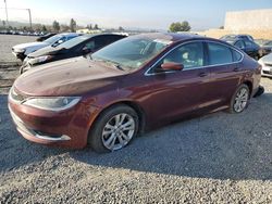 Salvage cars for sale at Mentone, CA auction: 2016 Chrysler 200 Limited