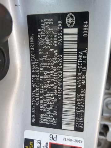 2012 Toyota Camry Base