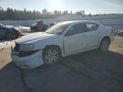 Salvage cars for sale at Windham, ME auction: 2012 Dodge Avenger SE