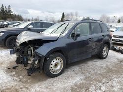 Salvage cars for sale at Bowmanville, ON auction: 2017 Subaru Forester 2.5I Premium