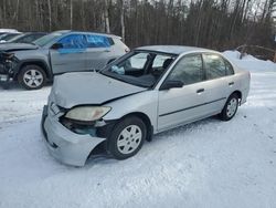 Salvage cars for sale at Cookstown, ON auction: 2005 Honda Civic DX VP